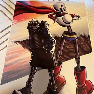 Sans and Papyrus Poster - Undertail